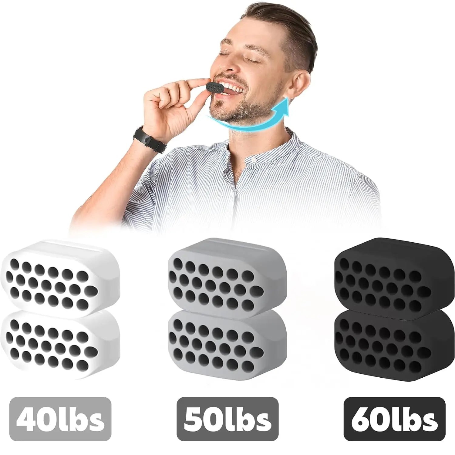 Jawline Trainer with 3 Resistance Levels