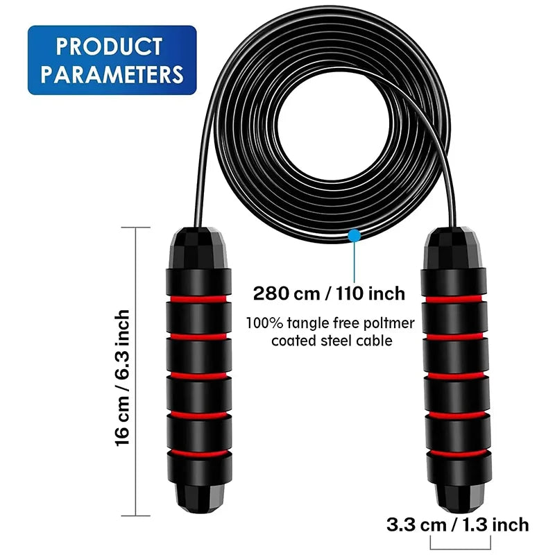 Wire Jumping Ropes Adjustable Steel Wire Jump Rope – CS Fit and Well